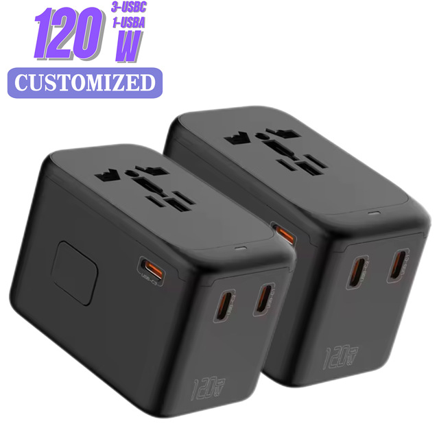 Portable Universal Travel Adapter Four Usb Smart Usb Charger Electrical Socket Commercial Plug Commercial Power Travel Adapter