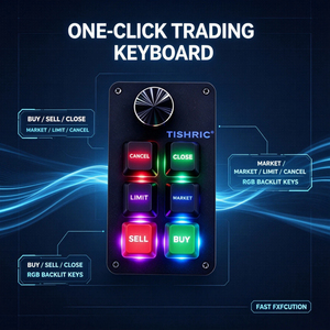 Mini Teclado TISHRIC para Trading de Acciones, Tipo-C, 6 Teclas, 1 Perilla, Macros Personalizables, RGB, para Trading Rápido de Fondos en PC y Laptop - Product Image 6