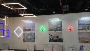 Lámpara de techo de diseño, luz Led cuadrada decorativa de 24W, 30x30 Led, para techo residencial, montada en superficie, iluminación moderna de Huawei - Product Image 4