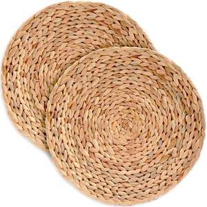 2022 Trendy Hand Woven Boho Round Water Hyacinth <b>Placemat</b> <b>Set</b> Classic Style for Kitchen Table From Vietnam - Product Image 4