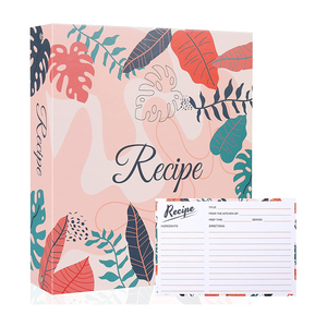 Verified Supplier Recipe Card Folder Gilded Embossed Design | Alibaba.com