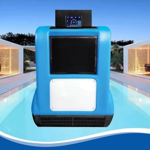 Máquina de entrenamiento de natación a contracorriente montada en la pared Máquina de natación sin fin Velocidad Ajustable Motores duales Fácil de instalar - Product Image 1