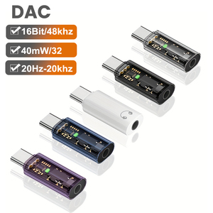 <span class=keywords><strong>Adaptateur</strong></span> DAC <span class=keywords><strong>USB</strong></span>-<span class=keywords><strong>C</strong></span> vers prise audio 3.5mm-Compatible pour iPhone 17 Pro Max/Plus pour Galaxy S23/<span class=keywords><strong>S22</strong></span> Ultra pour iPad Pro Pixel Huawei - Product Image 1