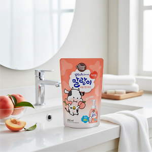 Recharge de lavage des mains au parfum de pêche Purebubble de haute qualité 250ml chez Showermate - Product Image 3