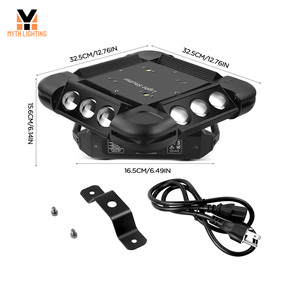 12Led Di Chuyển Đầu Đèn 150W Rgbw Chùm Ánh Sáng 4-Trong-1 Nhấp Nháy <span class=keywords><strong>DMX</strong></span> Ánh Sáng Sân Khấu Cho Đám Cưới Disco DJ Đảng Giáng Sinh - Product Image 2