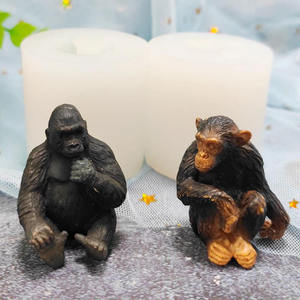 Moldes de Silicona con Forma de Animales, Mono y Plátano, para Hacer Pasteles, Fondant, Galletas, Jabón, Azúcar, Pudín, Chocolate - Product Image 5