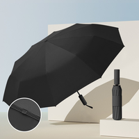Nouveau parapluie de voyage portable de 23 pouces, pliable en trois, résistant au vent et protecteur contre le soleil, avec personnalisation du logo