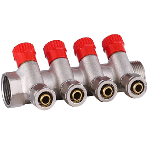 Système de chauffage au sol Sunfly Débitmètre de chauffage par le sol en laiton Collecteur de collecteur Groupe de mélange UFH Pack de contrôle Collecteur forgé - Product Image 1