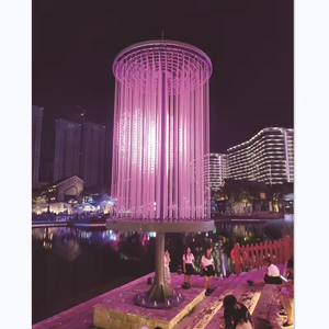 Adornos Decorativos de Arte para Exteriores Senzhao, Luz LED Abstracta con Motivos de Jardín y Paisaje Urbano - Product Image 1