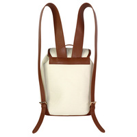 Sac à dos seau en toile et cuir personnalisé pour femme, avec cordon de serrage, couvercle rabattable, style coréen, à la mode, pour voyage et école, MSY