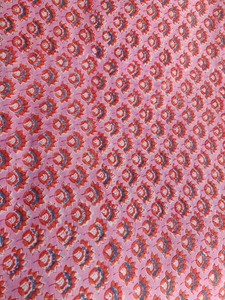 Tela de Algodón Estampada a Mano con Diseño Floral Indio, Material por Metros para Coser, Acolchar, Manualidades y Decoración del Hogar - Product Image 6
