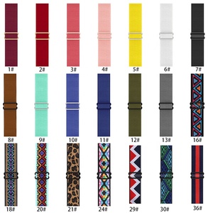 2021 mới phát hành đàn hồi <span class=keywords><strong>Webbing</strong></span> Xem dây đeo Jacquard thiết kế đầy màu sắc tương thích Apple xem 44mm/42mm/38mm loạt 6/5/4/3/2/1 - Product Image 3