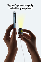 Adaptateur USB Type-C vers mini lampe torche 210LM, lampe de nuit LED ultra-compacte en ABS/PC, lampe d'urgence pour ordinateur portable et téléphone portable, neuf