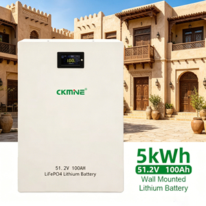 팩토리 CKMINE 5.12kWh 51.2V 100Ah 리튬인산철(LiFePO4) 배터리 레바논, 남아프리카공화국, 나이지리아 태양광 에너지 저장 시스템 도매 - Product Image 1