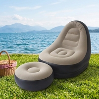 Canapé gonflable moderne pour le camping, chaise confortable et pliable, matelas de détente avec fonction rafraîchissante pour les loisirs en plein air et au parc