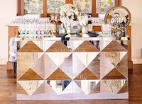 Comptoir de bar portable en acier inoxydable, idéal pour la maison, les hôtels, les mariages, les événements en plein air, multifonctionnel