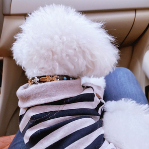 快適な牛革犬のリーシュと襟セットソリッドナイロンラインストーン付きパーソナライズされた高級犬のハーネス - Product Image 6