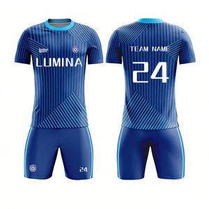 Conjunto de Uniforme de Futebol por Atacado, Impressão Personalizada, Rápido Secagem, Camiseta de Treinamento para Adultos e Crianças - Product Image 2