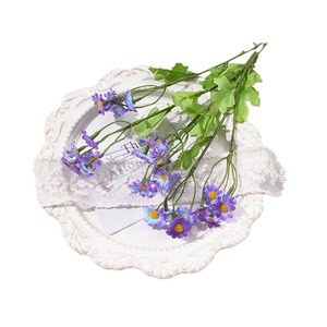 Fleurs artificielles de camomille, bouquets en soie, décorations de mariage réalistes, arrangements au sol - Product Image 5