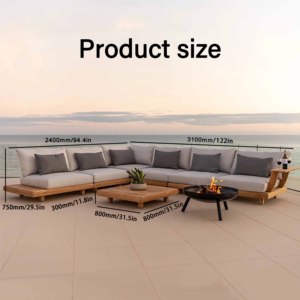 Teak Gartens ofa für die Außen massen produktion Schnitt Garten Sets und Outdoor Möbel Set - Product Image 4