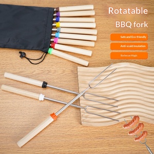 Marshmallow Roasting Sticks, Telescoping Smores Sticks , 32 Inch Long Marshmallow <strong>Toasting</strong> Barbecue <strong>Forks</strong> S'mores Skewers - Product Image 3