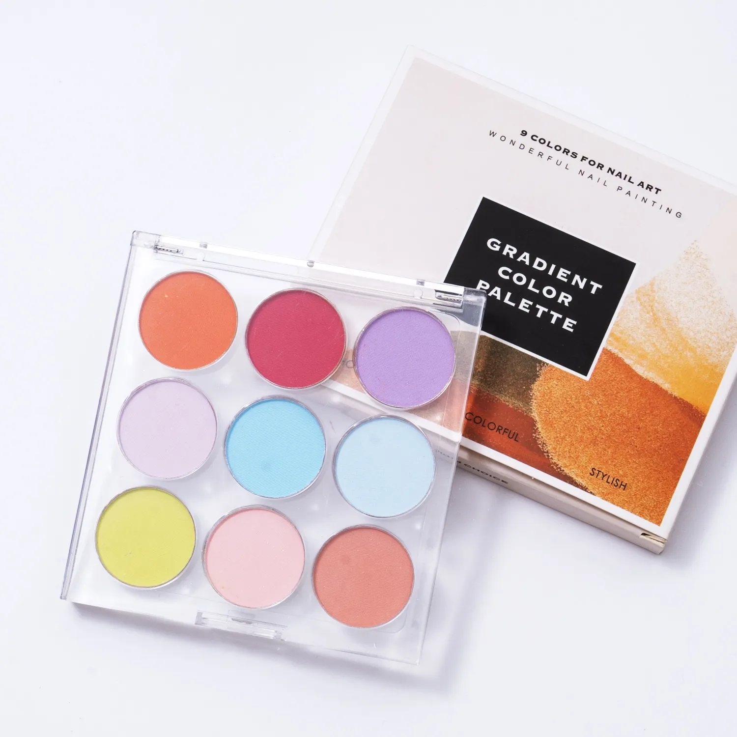 Neuartige Farbverlauf palette der Macaron-Serie für Nail Decor Cosmetic Eye Shade Handi craft