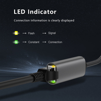 Câble réseau UNIEAN en gros 2M 2.5G USB 3.1 Type C vers RJ45 Adaptateur de câble USB Type C pour cartes réseau vers MacBook Pro
