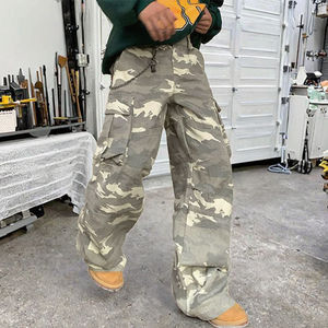 Pantalones Jogger Ligeros Personalizados de Camuflaje Estilo Vintage Unisex OEM, Pantalones de Chándal de Camuflaje al por Mayor, Pantalones Deportivos Streetwear con Cordón - Product Image 3