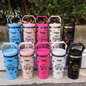 New Design Cheap Custom Cartoon Cute Stitch Kids <b>Cup</b> Stainless Steel Vacuum Insulation Travel Portable Mini Tumbler With Handle - Product Image 2