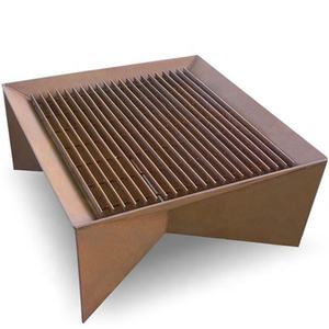 Foyer <span class=keywords><strong>de</strong></span> feux en fonte antique, carré et rond, portable - Product Image 3