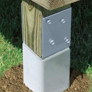 Support de <span class=keywords><strong>poteau</strong></span> en U Largeur réglable Joint de béton Ancrage de <span class=keywords><strong>poteau</strong></span> en forme de U argenté avec ancrage en béton i - Product Image 4