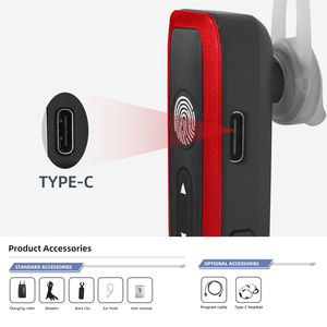 Business-Spion Langstrecken-Restaurant <span class=keywords><strong>2</strong></span>-Wege Mini Drahtloses Ohrbügel-Walkie-Talkie-Funkgerät - Product Image 5
