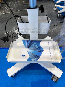 Chariot d'échographie flexible pour clinique hospitalière, kit de chariot mobile d'échographie, chariot d'échographie avec plateau - Product Image 6