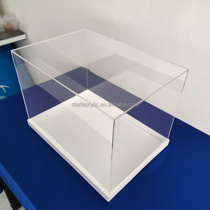 Rõ ràng Acrylic bé cản trở lưu niệm hiển thị Hộp Quà Tặng lucite hiển thị hộp Trường hợp với đáy trắng lớn hộp quà tặng cho Hoa cưới - Product Image 6