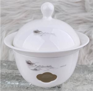 Bamboo Embossed High <b>Bone</b> <b>China</b> <b>Dinner</b> <b>Set</b> Gold Rim Luxury Hotel Banquet Ceramic Tableware Custom Logo For Restaurant Wedding - Product Image 4