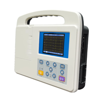 Machine ECG portable VS-E024 3 canaux 12 fils rentable 3.5 pouces 5 pouces même prix compétitif avec une grande précision