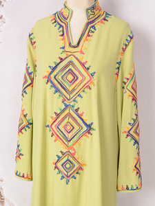 Moyen-Orient islamique dame Robe personnalisé Abaya fabricant broderie nouveau tempérament Robe Kaffiyeh Abaya - Product Image 5