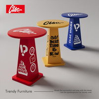Table basse CLSC en fer, artistique et minimaliste, petite taille créative pour salon, canapé, usage domestique