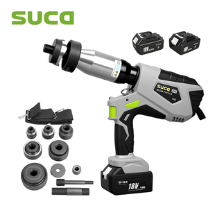 SUCA SC-12A充電式バッテリー駆動パンチャーマシンコードレスホールパンチャー油圧ノックアウトセット - Product Image 1