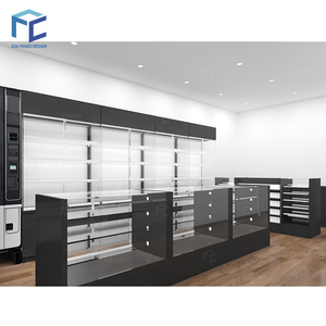 Gran oferta LOCAL de EE. UU., Mostrador de exhibición de tabaco de vidrio templado, vitrina de exhibición de tienda de cigarros de vidrio personalizada para tienda de humo - Product Image 2