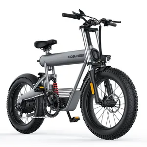15ah锂电池cospheel T20脂肪轮胎电动自行车在欧盟美国英国仓库后座电动自行车1000w 750w电动脂肪自行车