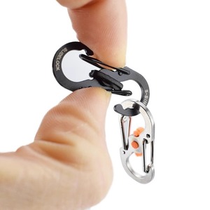 Mosquetón Hibu con Bloqueo en Forma de Ocho, 3.5 cm, Acero Inoxidable, Mini Mosquetón para Senderismo, Capacidad de Carga de 20 kg - Product Image 4
