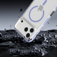 Coque Magnétique 360° Protection Intégrale pour iPhone 17 Pro Max 18 avec Verre Trempé Intégré, Antichoc Robuste et Anneau Support Caméra