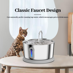 Dispensador de Agua Automático <span class=keywords><strong>para</strong></span> Mascotas de Gran Capacidad, 4L, Acero Inoxidable, con Filtro de Circulación, Bebedero de Agua Corriente <span class=keywords><strong>para</strong></span> Perros y Gatos, USB, Chino - Product Image 4