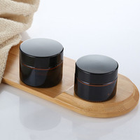 Vente flash - Flacons en crème brune de bonne qualité de 35 ml, 60 ml et 120 ml avec bouchon à vis pour crème, soins personnels, cosmétiques