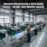 Chaise de salle à manger pour cuisine, fauteuil rembourré avec pieds en métal, chaise de salle à manger en velours pour salon, hôtel, appartement