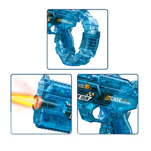 Pistola de Agua Eléctrica Transparente de Nueva Llegada, Pistola de Agua Automática con Luz LED, Tanque de Tambor de Alta Capacidad para Actividades al Aire Libre de Verano - Product Image 4
