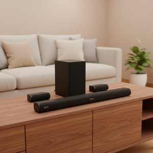 Système de cinéma maison BYINTEK 5.1 canaux avec barre de son <span class=keywords><strong>ATMOS</strong></span> EARC BT 5.3, enceintes surround <span class=keywords><strong>sans</strong></span> <span class=keywords><strong>fil</strong></span>, subwoofer 225W à basses profondes - Product Image 2