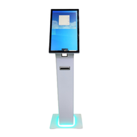 Kiosque de commande en libre-service commercial de 21,5 pouces, écran tactile, terminal de paiement POS pour restaurant de restauration rapide, Android Windows
