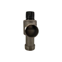Vanne de mélange thermostatique à 3 voies en acier inoxydable SYBX 2" DN50 pour chauffe-eau solaire, réglable 35-45, à commande automatique, OEM